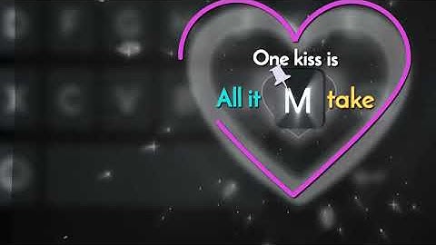 One Kiss Is All It Takes New Keyboard Word M Treading Xml Present || Alight Motion New Xml File 🔥