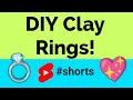 DIY Clay Ring 💍✨ mouldit clay art #shorts #clay