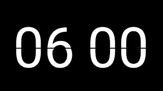 6 Minutes Countdown Flip Timer with Ticking Sound #6minutes #countdowntimer