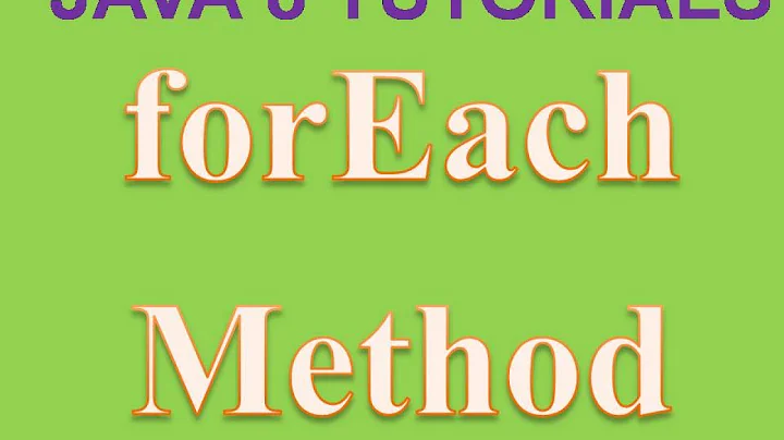 ForEach Method in Java 8