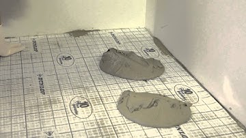 How to lay floor tiles using an anti-fracture / crack isolation membrane and tile adhesive