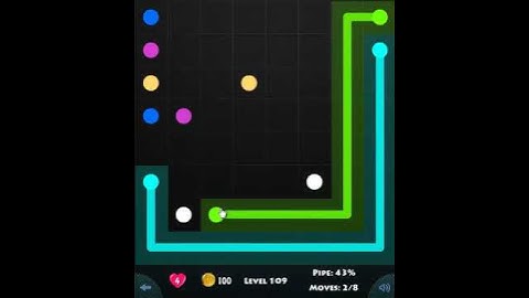 flow game facebook - beginners pack level 109 Connect the dots
