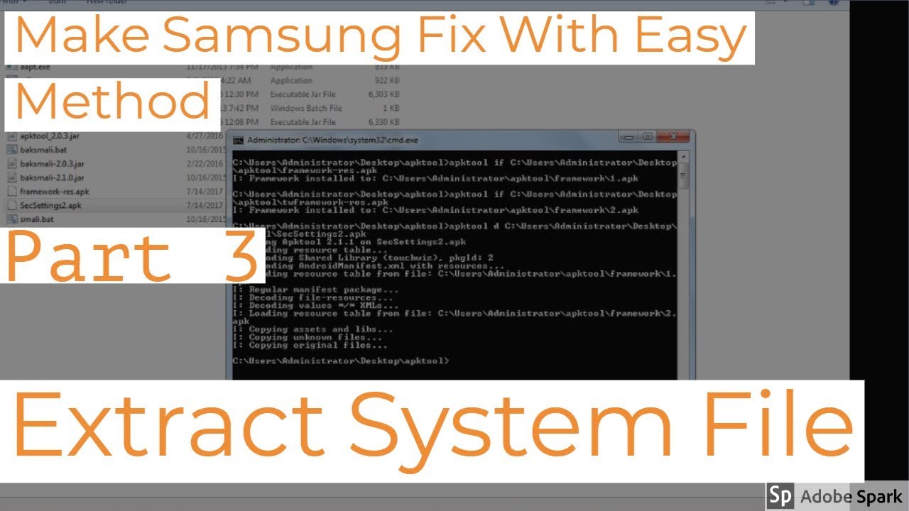 How To Make Samsung Fix Rom ||Part 3||Extract System