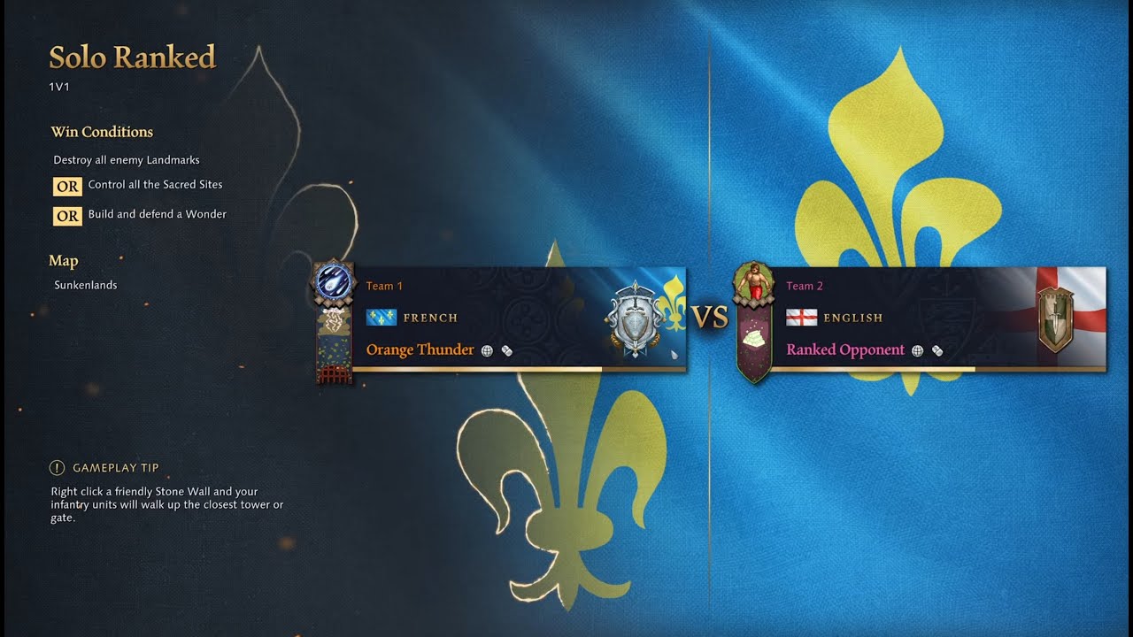 Age of Empires 4 Quest from Platinum to Conqueror! French vs English! Season 12