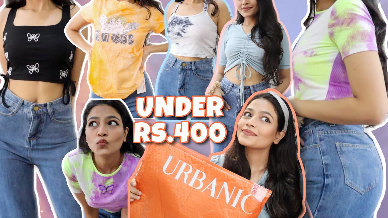 URBANIC *cute* TOPS HAUL UNDER Rs.400 