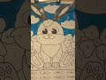Take 35 satisfying seconds | bunny rabbit! #calmingcontent #timelapsepainting #rabbit #art