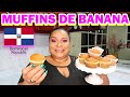 MUFFINS DE BANANA ( GUINEO MADURO )