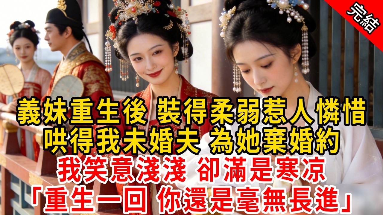 義妹重生後 裝得柔弱惹人憐惜，哄得我未婚夫 為她棄婚約；我笑意淺淺 卻滿是寒凉，「重生一回 你還是毫無長進」#原创 #古言 #小说 #重生 #爽文