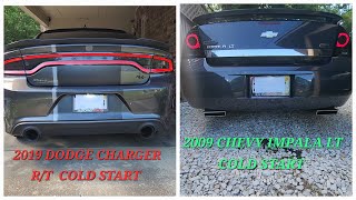 2019 DODGE CHARGER R/T COLD START & 2009 CHEVY IMPALA LT COLD START