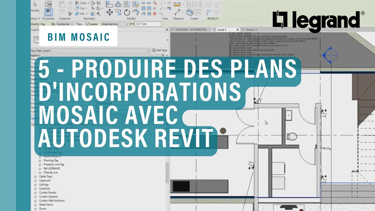 5 - Produire des plans d'incorporations Legrand Mosaic avec AUTODESK® REVIT®