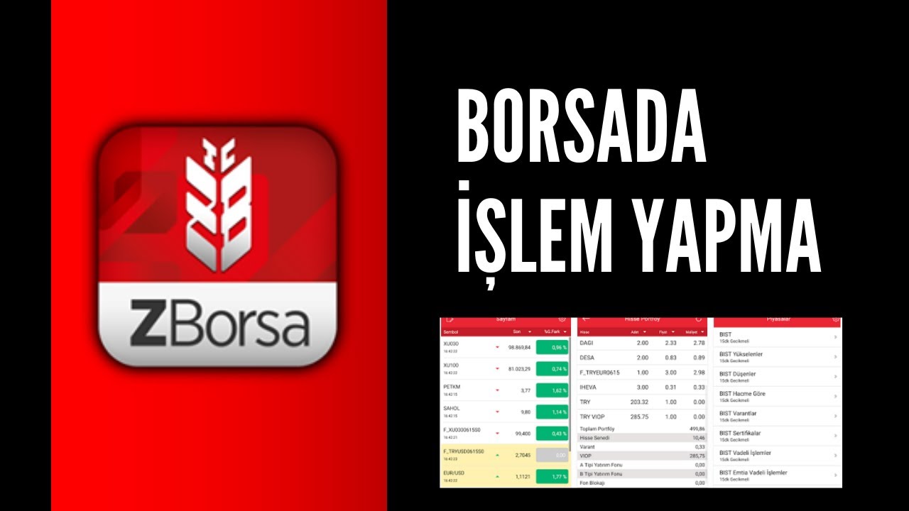 borsa nasil oynanir borsada yatirim yapma z borsa hisse senedi alim satim youtube