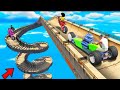 SHINCHAN AND FRANKLIN TRIED THE IMPOSSIBLE HUNGRY SHARK PARKOUR CHALLENGE GTA 5 