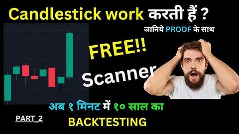 Part-2  Backtest in less than 1 min BULLISH MARUBOZU candle?, Bullish marubozu candle backtesting