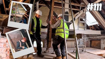 Het verwijderen van de enorme spanten van het dak van het treinstation!