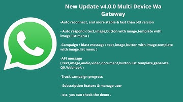 Whatsapp Gateway Multi Device | Terbaru 2024 | Whatsapp Api