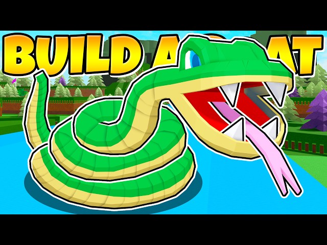 GIANT SNAKE That EATS PLAYERS In Roblox Build a Boat!