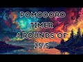 Pixel Art Mystical Pomodoro Timer with Synthwave Music | 4 Rounds of 25/5