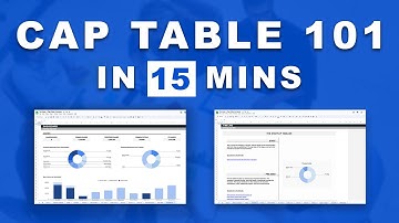 How to make a cap table with Microsoft Excel