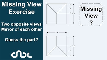Missing view exercise | Two opposite views - mirror of each other | guess the part.