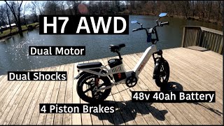 Wallke H7 All Wheel Drive, Long Range Fat Tire, Step Through Ebike.  First Look