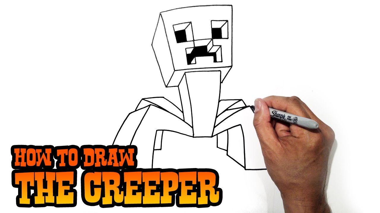 How to Draw a Minecraft Creeper in Easy Steps - How to Draw Step