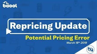 ?The Best Solution to Amazon Potential Pricing Error - BQool Repricer Update