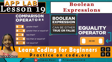 How to use Boolean Expressions in App Lab in JavaScript | App Lab Lesson 19
