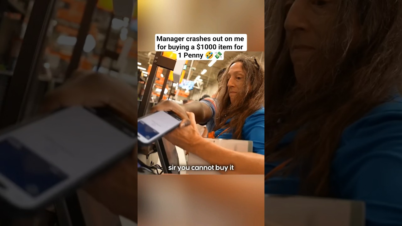 Manager crashes out on me for buying a $1000 item for 1 Penny 🤣💸 #jidion