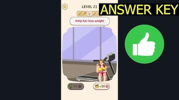 Tricky Quiz Brain Out Puzzle LEVEL 21 Help her lose weight (ANSWER KEY Gameplay Walkthrough Solution