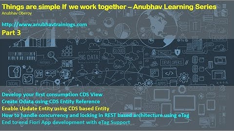 Part 3 Lock data while updates using OData | eTag Handling in SAP NW Gateway