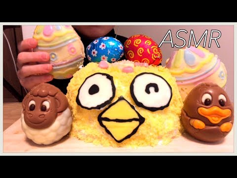 ASMR  イースター ケーキ/ Easter cake （咀嚼音/eating sounds）