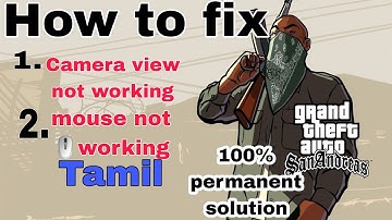 |how to fix mouse |not working | in gta san andreas in Tamil 💯|