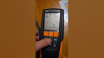 Testo 310 can still read CO with bad O2 sensor. Combustion analyzer.