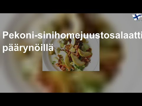 Video: Sinihomejuustosalaatti Päärynöillä