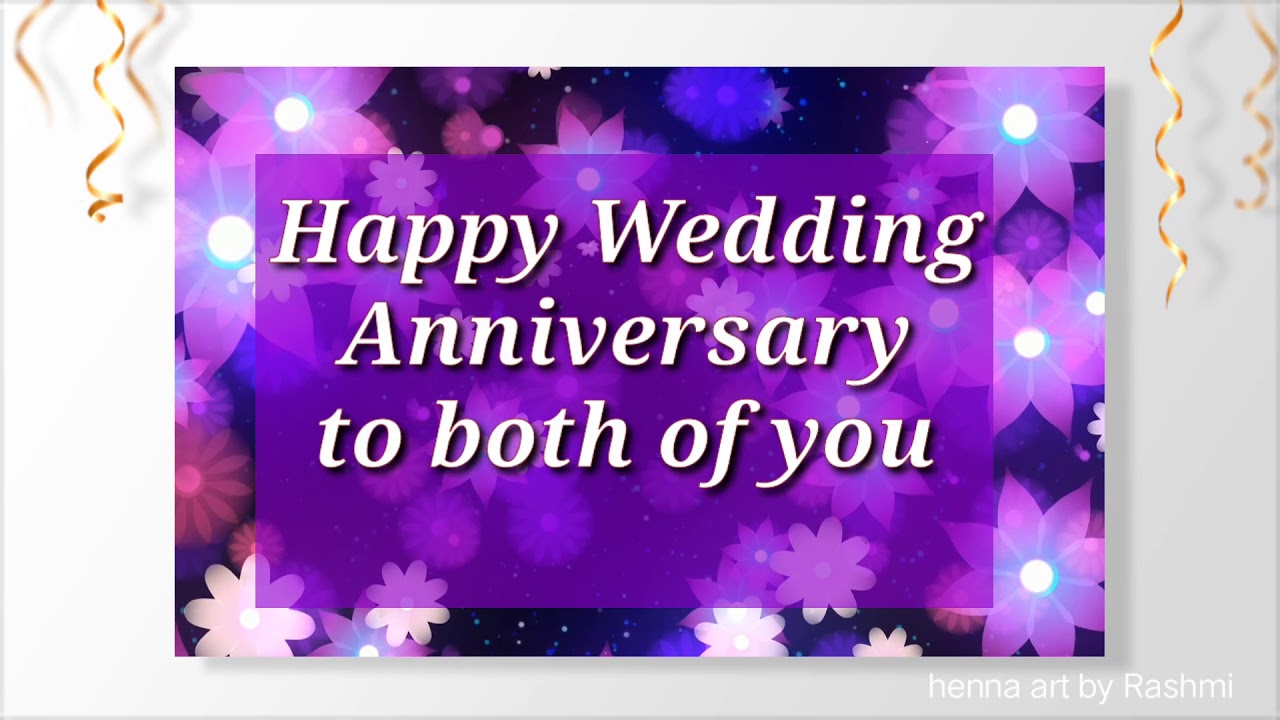 Happy Wedding Anniversary Wishes Greetings Whatsapp Status Video  Marriage anniversary Status Video