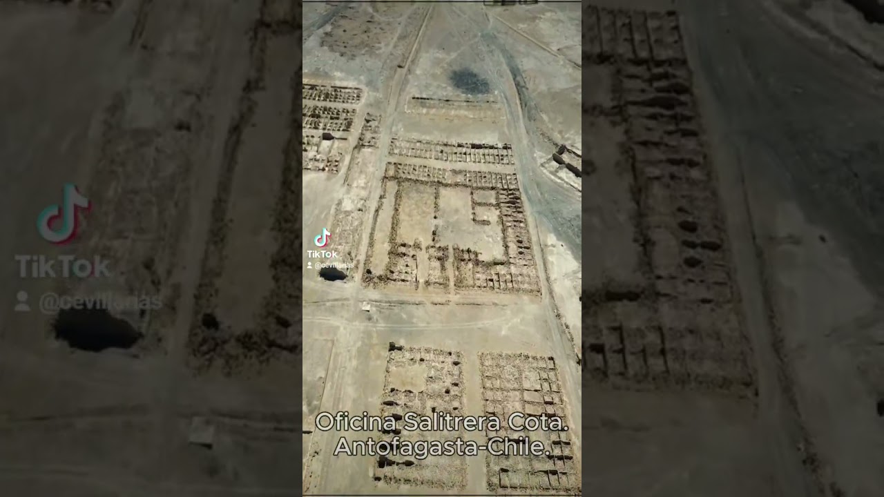 Oficina Salitrera Cota, Cantón Aguas Blancas, Antofagasta, Chile #chile #Antofagasta#historia#dji