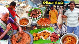 Famous Hogenakkal FISH Kulambu Cooking | ஒகேனக்கல் மீன் குழம்பு, வறுவல் | Fish Curry Gravy Recipe