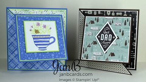 No.639 Triangle Joy Fold Card - JanB UK Stampin