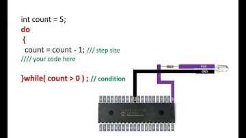 How to use do-while loop in MikroC. PIC16F877A for hardware demo.