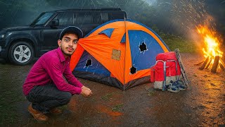 12 hours camping challenge in jungle ?#camping #challenge #viralvideo @UNIQUEZACK216 🤫🤫