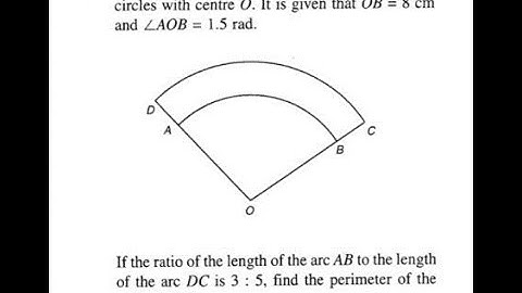 Circular Measure - Find Perimeter of a sector