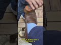 Woven Leather Loafer Transformation ✨ So Satisfying! 👞 #shorts