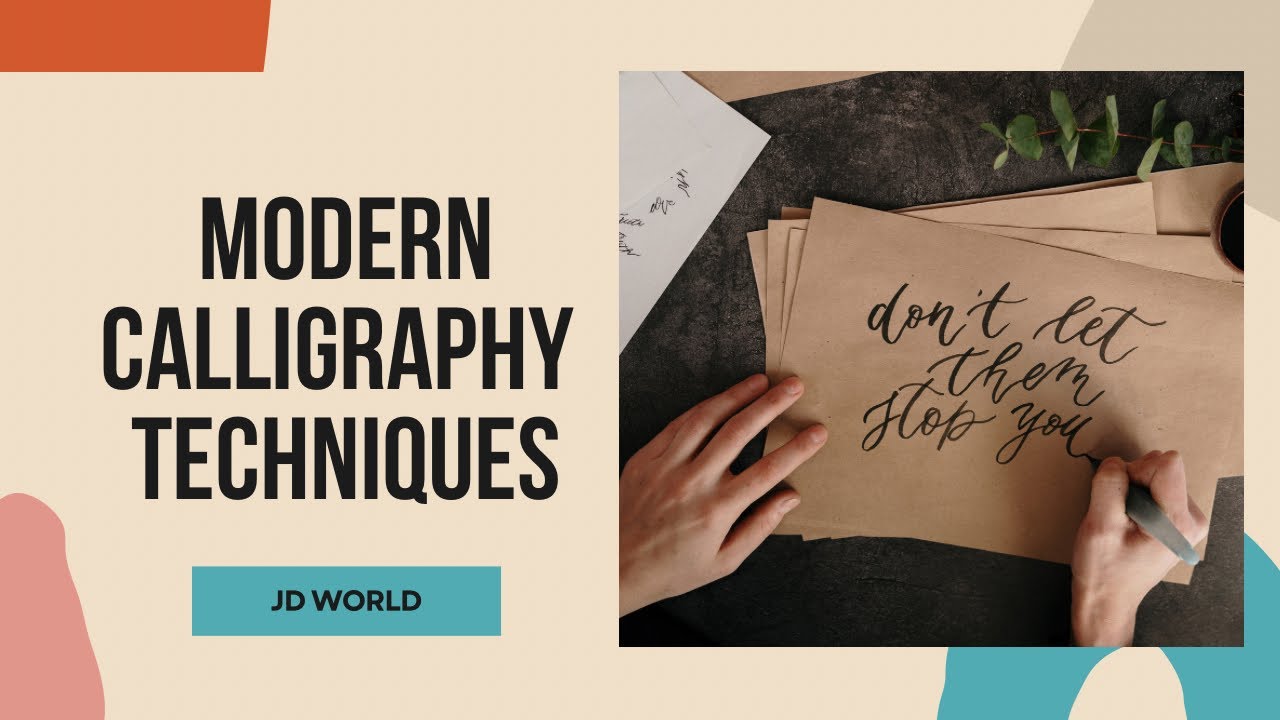 Modern calligraphy trending techniques | writing | calligraphy for beginners 