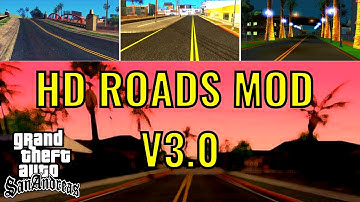 How to install HD Roads Mod for Gta Sa | High quality road mod for Low End PC | Gta Sa New Roads