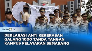 Deklarasi Anti Kekerasan Galang 1000 Tanda Tangan Kampus Pelayaran Semarang