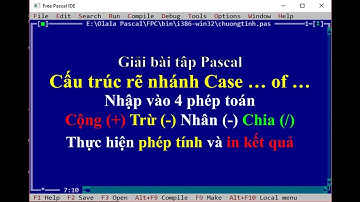 Giải bài tập lập trình Pascal cơ bản Cấu trúc rẽ nhánh Case ... of phần 3❤ Tin học và Nhà trường ❤