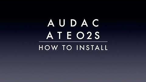 Tx3 ATEO2S Audac Audio