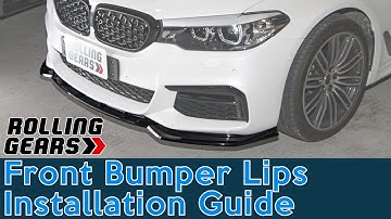Rolling Gears Front Bumper Lips Installation Guide