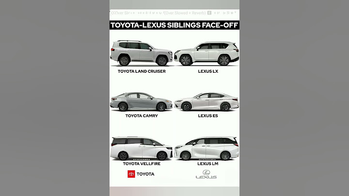 Toyota vs Lexus sibling's face-off 💥🚗#toyota#lexus#car