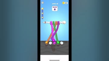 Tangle Master 3D - EASIEST LEVEL (level 40)🧩 أسهل لعبة أطفال #gameplay #gaming #games #game #shorts